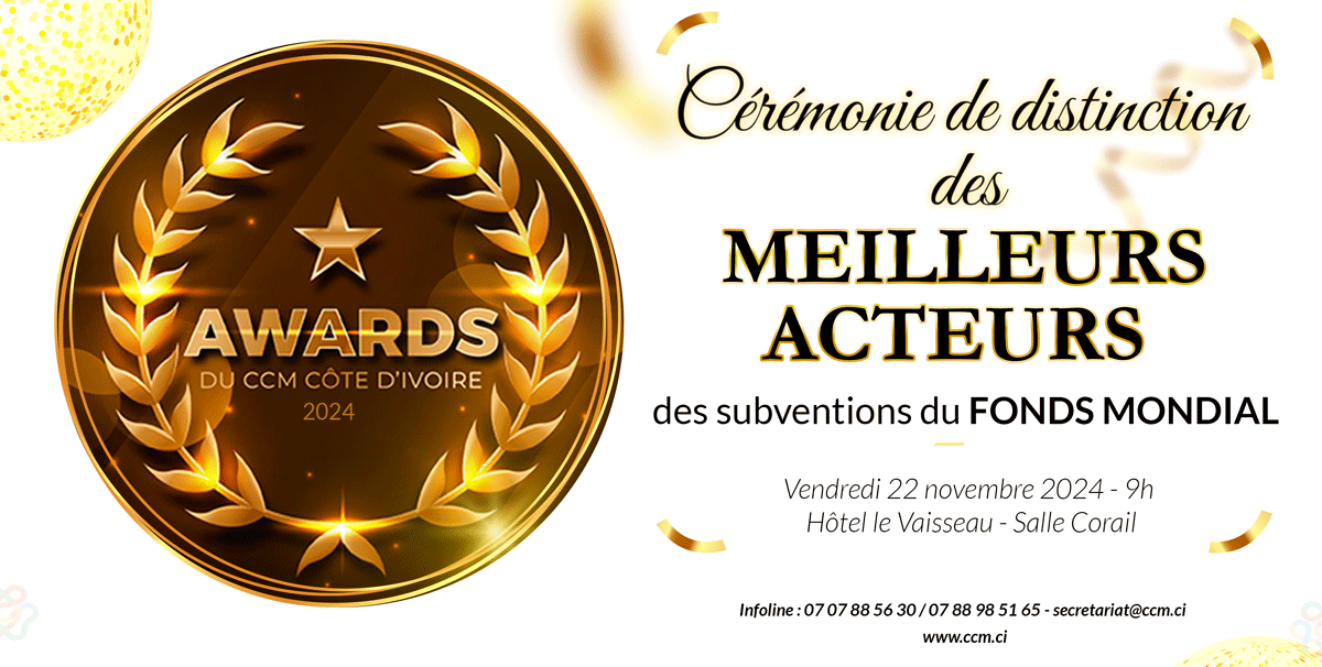 You are currently viewing Cérémonie de Distinction des Meilleurs Acteurs des Subventions NFM3 du Fonds mondial